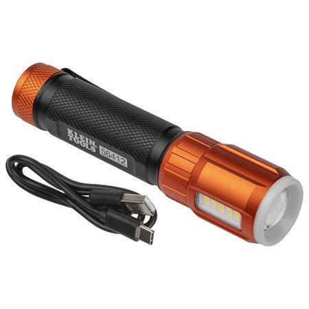 Klein Tools Rechargeable LED Flashlight with Worklight 56412